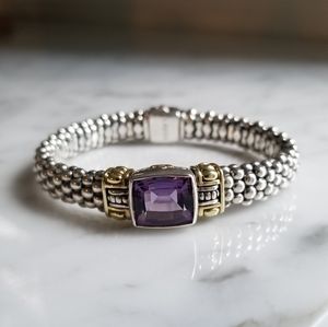 Lagos Amethyst Caviar Bracelet